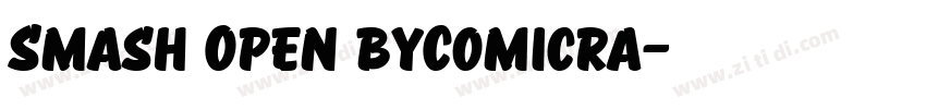 Smash Open byComicra字体转换